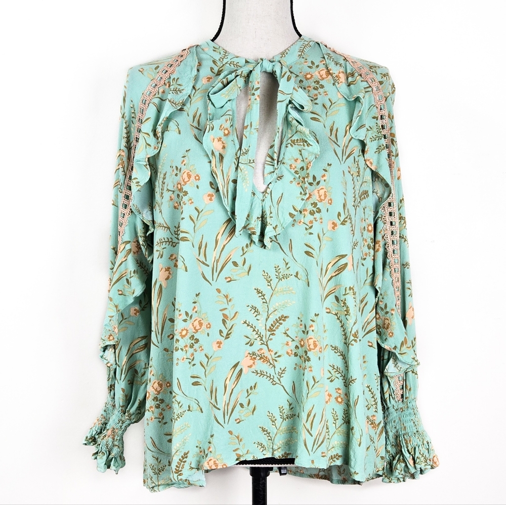 VGUC Spell Maisie Blouse, Vintage Turquoise